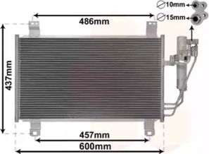 VAN WEZEL 27015701 -  Конденсатор, кондиционер